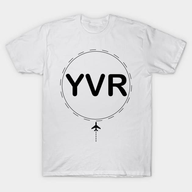 Destination YVR T-Shirt by Lifeinbmajor